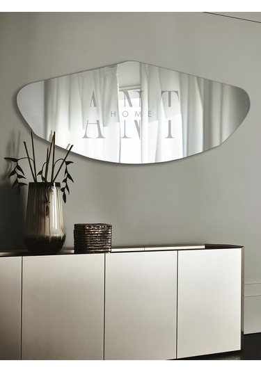 Soft Boy Aynası, Duvar Aynası 112cm X 50cm 115 X 50 Gümüş Antsoft11550 Gümüş