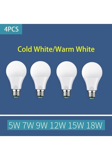 Novahub E27 Led Ampul 18w Enerji Tasarruflu Süper Parlak Ampul Lamba Ampulü Beyaz/sıcak Işık Lamba Ampulü 15w Sıcak Beyaz