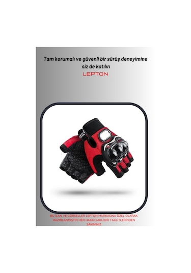 Probiker Tam Koruma Yarım Eldiven - Motosiklet Eldiven