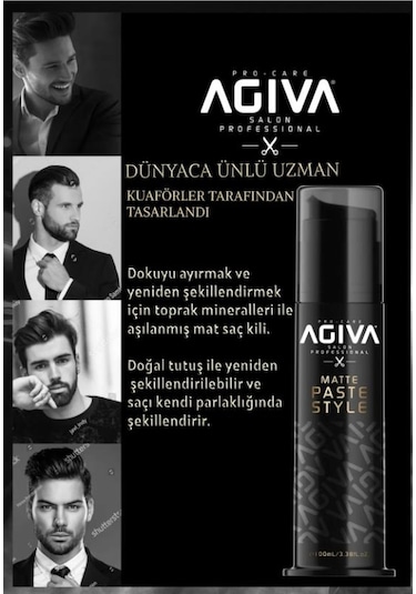 Agıva Saç Şekillendirici Matte Paste Wax 100 Ml
