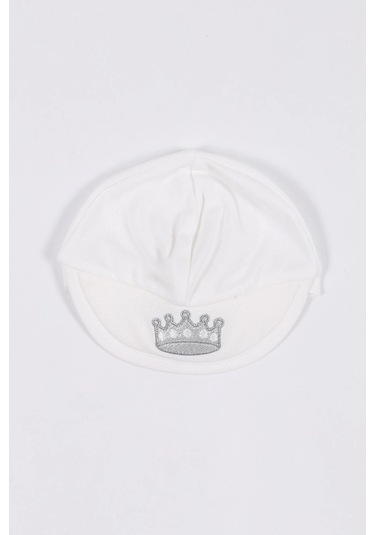 Nakış Desenli Müslin Erkek Bebek Hastane Çıkışı Bebek Kıyafetleri Yenidoğan Hastane Çıkış Seti 5 Li Ekru