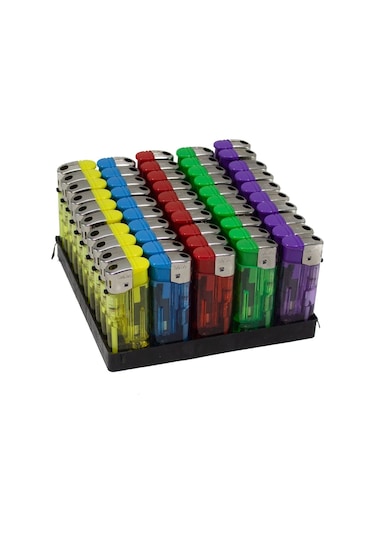 Erzisepet Çakmak Erzi 309 Manyetolu Orta Boy Şeffaf Çakmak 50'Li