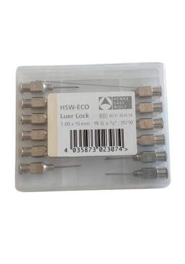 Henke - Enjektör Ucu Çelik 19g X 5/8" 1 Paket 12 Adet