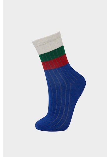 DeFacto Erkek Çocuk 3'lü Pamuklu Uzun Çorap E5518A8NSKR1