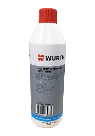 Würth Deri Besleyici Temizleyici Oto Koltuk Bakım Kremi 500 Ml N11.141