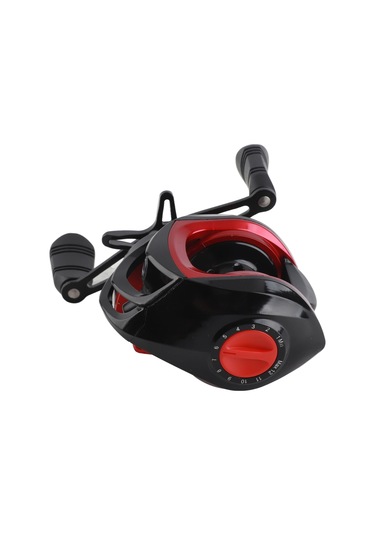 Wezone Kara-kırmızı Su Damla Makinesi 8kg Güçlü Balık Gücü, Paslanmaz Çelik Yataklı, Manyetik Fren Sistemi, Metal Kollü Olta Makinesi Sağ El, 7.2 Hız