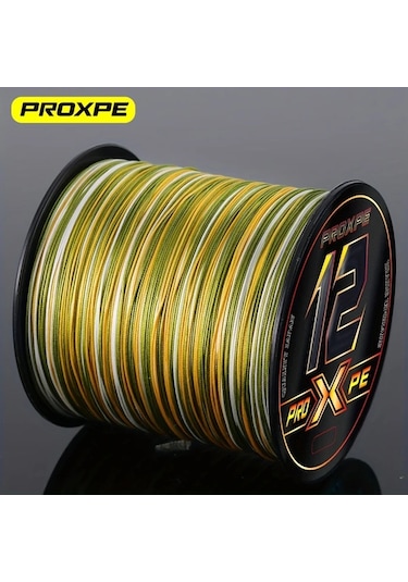 Fochsia Proxpe 12 İplik Örülmüş Yeşil 500m 54 8lb 3 No Balık Misinası Tuzlu Tatlı Su