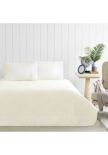 Taç Jakar Evelyn Çift Kişilik Pike Takımı Ekru 000000001000047212 Ekru