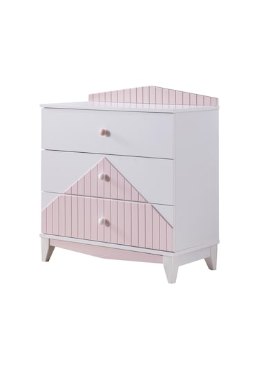 Şifonyer, Fethiye 3 Çekmeceli Şifonyer - Pembe