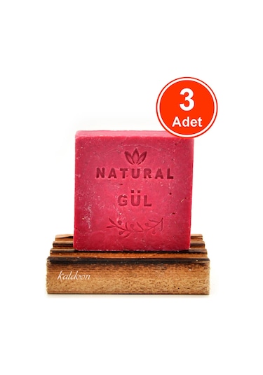 Gül Yağı Sabunu El Yapımı Doğal 120 G x 3 Adet