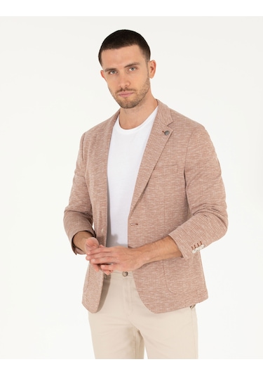 Pierre Cardin Erkek Kiremit Ceket 50267019-vr031 Kırmızı
