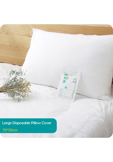 Ranyeek Seyahat İçin Tek Kullandım Atılan Vakumlu Yastık Kılıfı - Hijyenik Otel Konaklama Koruyucu, Yumuşak Tekstil Malzeme, Taşınması Kolay 1 Adet Paket Diğer