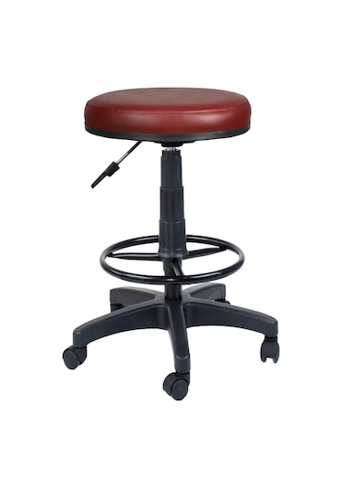 Bürocci Plastik Ayaklı Yüksek Tabure-Bordo-2999U0102