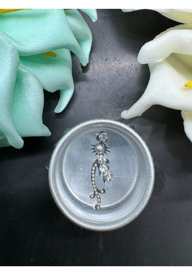 Yüz Taşı Face Gems Yapışkan Burun Parmak Hızma Model18 Gümüş