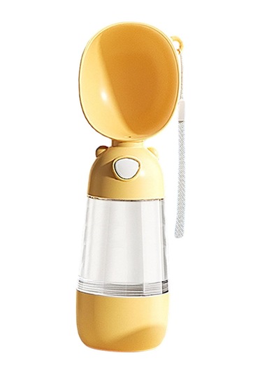 Suntek Köpek Su Şişesi 7,5cmx28,5cm-besleyicili-sarı