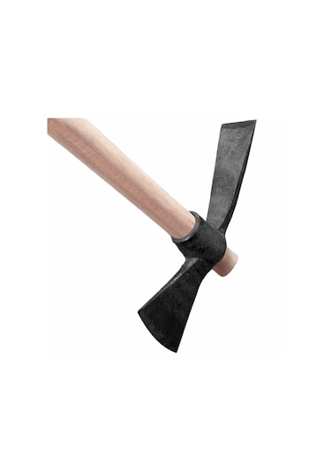 Dövme Çelik Baltalı Kazma Aki Orta Boy Saplı Kazma