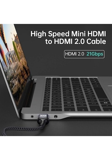 Novahub Hdmı 2.0 Erkek - Hdmı 2.0 Erkek 4k Ultra-hd Adaptör Kablosu, 6m Gri