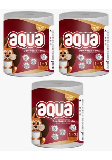 Aqua Dev Kağıt Havlu 3'lü