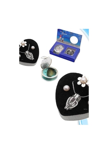 Elbahediyelik Istiridye Inci Kolye Gerçek Inci Sevgilinize Doğum Günü Hediyesi Sarı