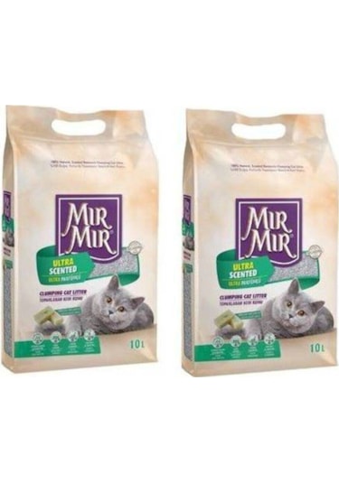 Mırmır Marsilya Sabunu Kokulu Kedi Kumu 2 X 10 Lt