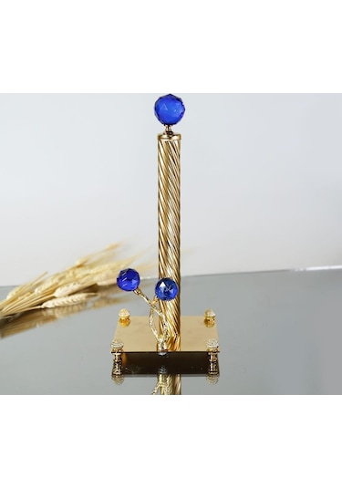 Selim Dekor Kristal 32 cm Havluluk Mavi