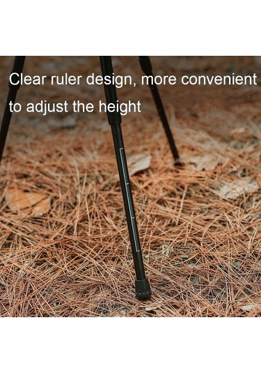 Prestigegoods Alüminyum Alaşımı Katlanır Küçük Yuvarlak Kamp Masası, Taşınabilir Kaldırılabilir, Siyah, 37x37x35-56 Cm, 865 Gr Siyah