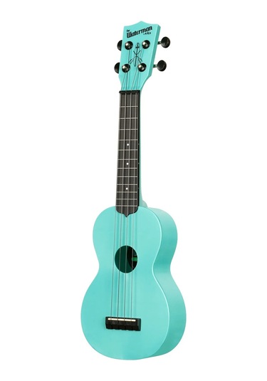 Kala Waterman Recycled Soprano Ukulele Aqua Mist - Glow In The Dark
