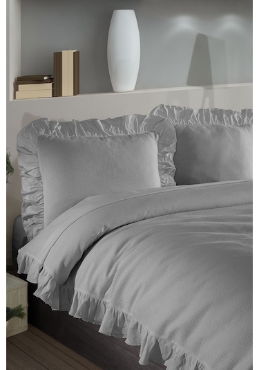 Elart Lily Yatak Seti 200x220 Cm Gri Gri