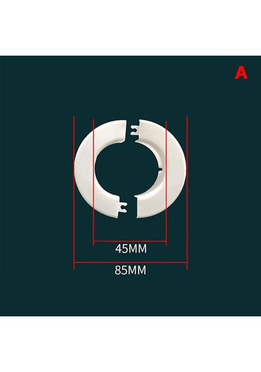 Abs Klima Deliği Kapağı Yuvarlak Duvar Ayrılmış Delik Dekoratif Kapak Yeni Φ45