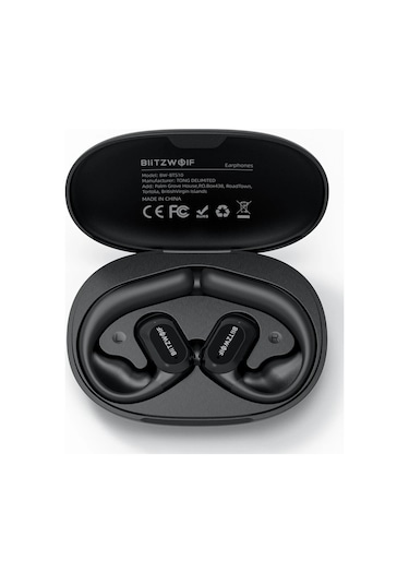 Blitzwolf Bw-bts10 Ows Ipx8 Su Geçirmez Kemik İletimli Open-ear Spor Kulaklık - Siyah K