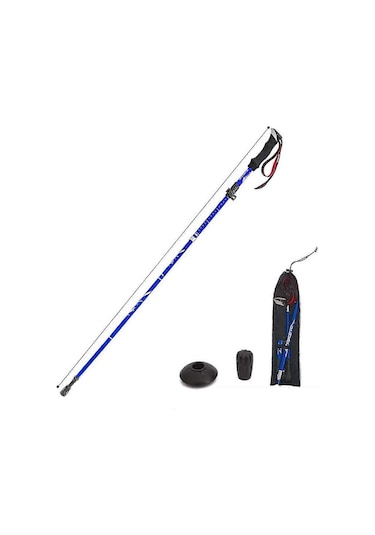 5 Parçalı Katlanır Yürüyüş Bastonu Naturehike Antishock Mavi 95-110cm Mavi Çok Renkli