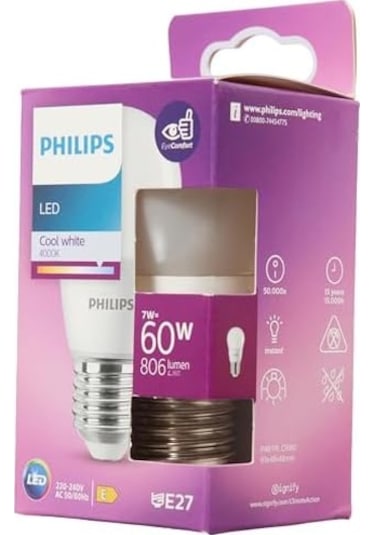 Led 60w P48 E27 Cw Gün Işığı 4000k Dim Edilmez Beyaz