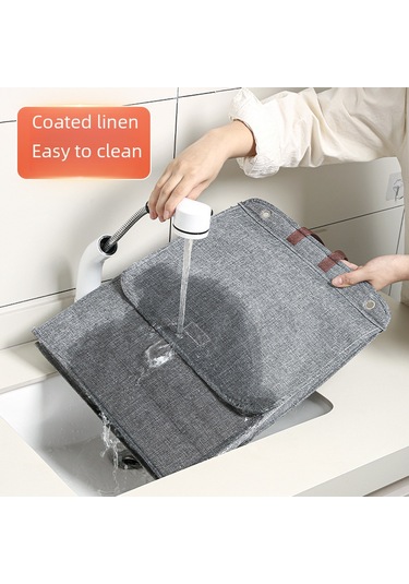 Bej Büyük 58 41 15 Kirli Çamaşır Sepeti, Kapaklı Ve Toz Geçirmez, Katlanabilir, Duvara Monte Büyük Kapasiteli Bej