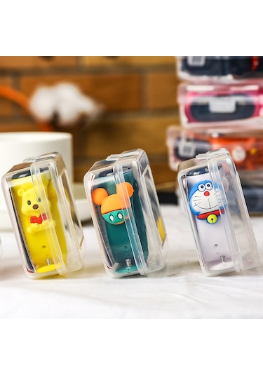 Ambalajla Çizgi Film Çocuk Saati Kadın Lise Ortaokul Öğrencileri Sevimli Su Geçirmez Spor Elektronik Bilezik Saat M3 Nane Yeşili Kurbağa Kutu İle Diğer