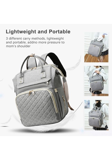 Maiyame Yeşil Anne Çanta Sırt Çantası, Isı Yalıtımlı Biberon Cepleri, Bebek Arabasına Takılabilir, Usb Şarj Portu, Su Geçirmez Nilon, Erkek Kadın Kullanıma Uygun Yeşil