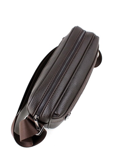 Erkek Kahverengi Ayarlanabilir Omuz Askılı Çapraz Omuz Çantası Kahverengi