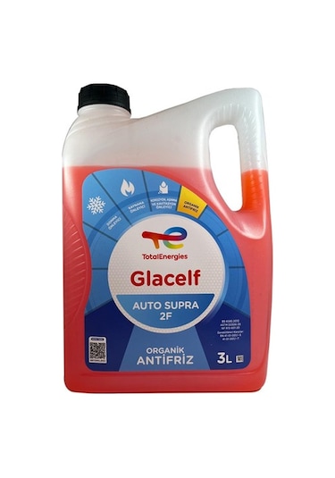 Total Glacelf Auto Supra 2f 3 Lt Organik Kırmızı Antifriz Kırmızı