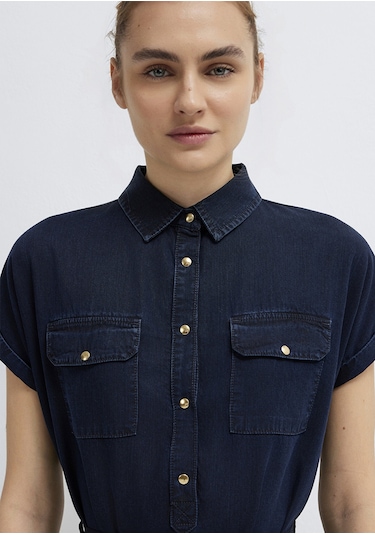 Mavi - Barbara Gold Klasik Rinse Jean Elbise 130548-a3894 Lacivert