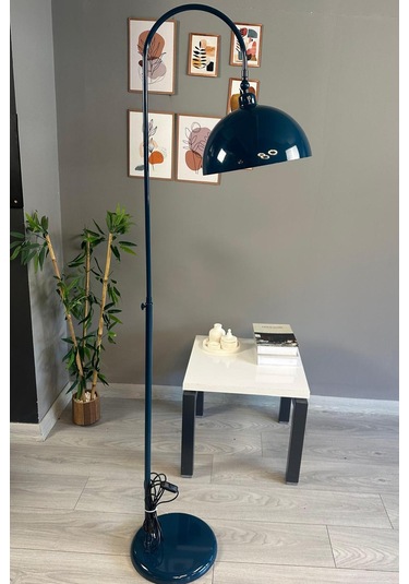 Dimmerli Işığı Ayarlanabilen Işığı Artırılıp Azaltılabilen Deniz Yeşili Hareketli Başlık Lambader Yeşil