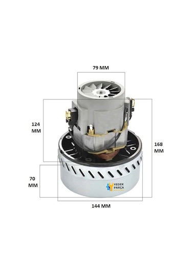 Karcher Uyumlu 2001 Süpürge Motoru 1200w Bakır Sargılı Adet-set