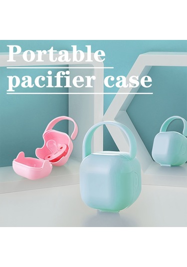 Pazly--taşınabilir Emzik Kutusu, Sevimli Düşürmeyen Emzik Tutucu, Noel Cadılar Bayramı Şükran Günü Paskalya Yeni Yıl Hediyesi Yeşil