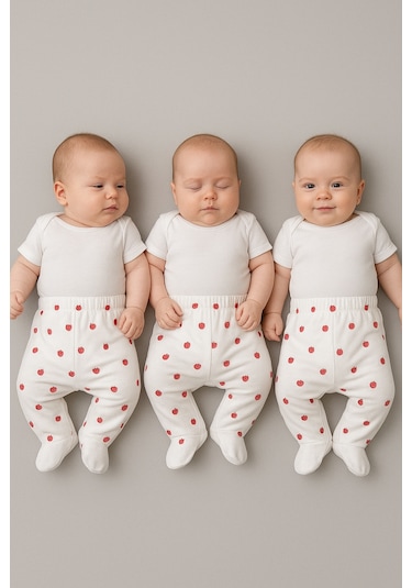 Hellobaby 3 Adet Patikli Pantolon Açık Yeşil