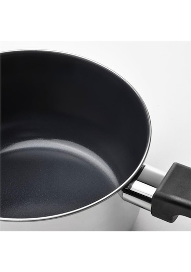 Ikea Mıddagsmat Çelik Sos Tenceresi Yapışmaz Kaplama-paslanmaz Çelik 1lt 60463714 siyah