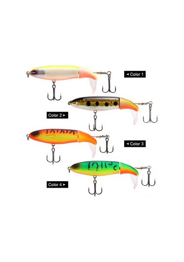 Maiyame 13g 10cm Turuncu Kaplan Desenli Plastik Spinner Kuyruklu Üstü Suya Yatan Pencil Yem, Parlak Renkli 3b Gözlü, Keskin Treble İğneli Balık Yemi