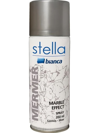 Bianca Stella Mermer Efekt Sprey Gümüş