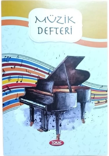 Tokaç A4 Müzik Defteri Karton Kapak 40 Yp-piyano