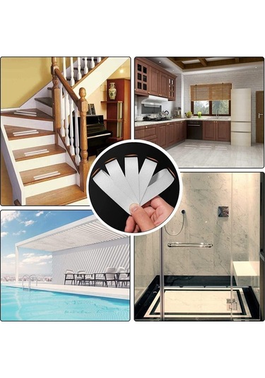 12 Adet Bebek Çocuklar Ve Yetişkinler Kaymaz Şeritler, Islak Ve Kaygan Zemin Bebek Güvenlik Çok Renkli