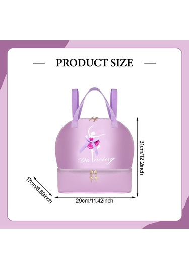 Suntek Bale Dans Sırt Çantası Sporları Seyahatleri İçin Mor