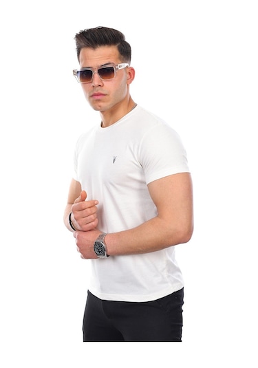 Kozik Standart Fit Bisiklet Yaka Erkek Tişört 5'li Çok Renkli 8975 Çok Renkli