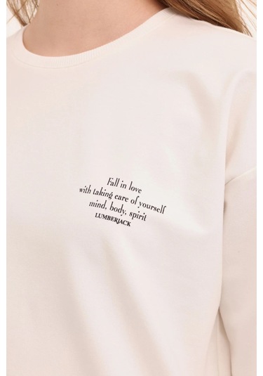 Lumberjack Kadın Sweat Wb Anna 16 4pr Ekru Ekru